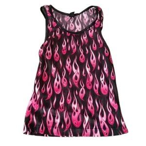 vintage she devil mesh flames top